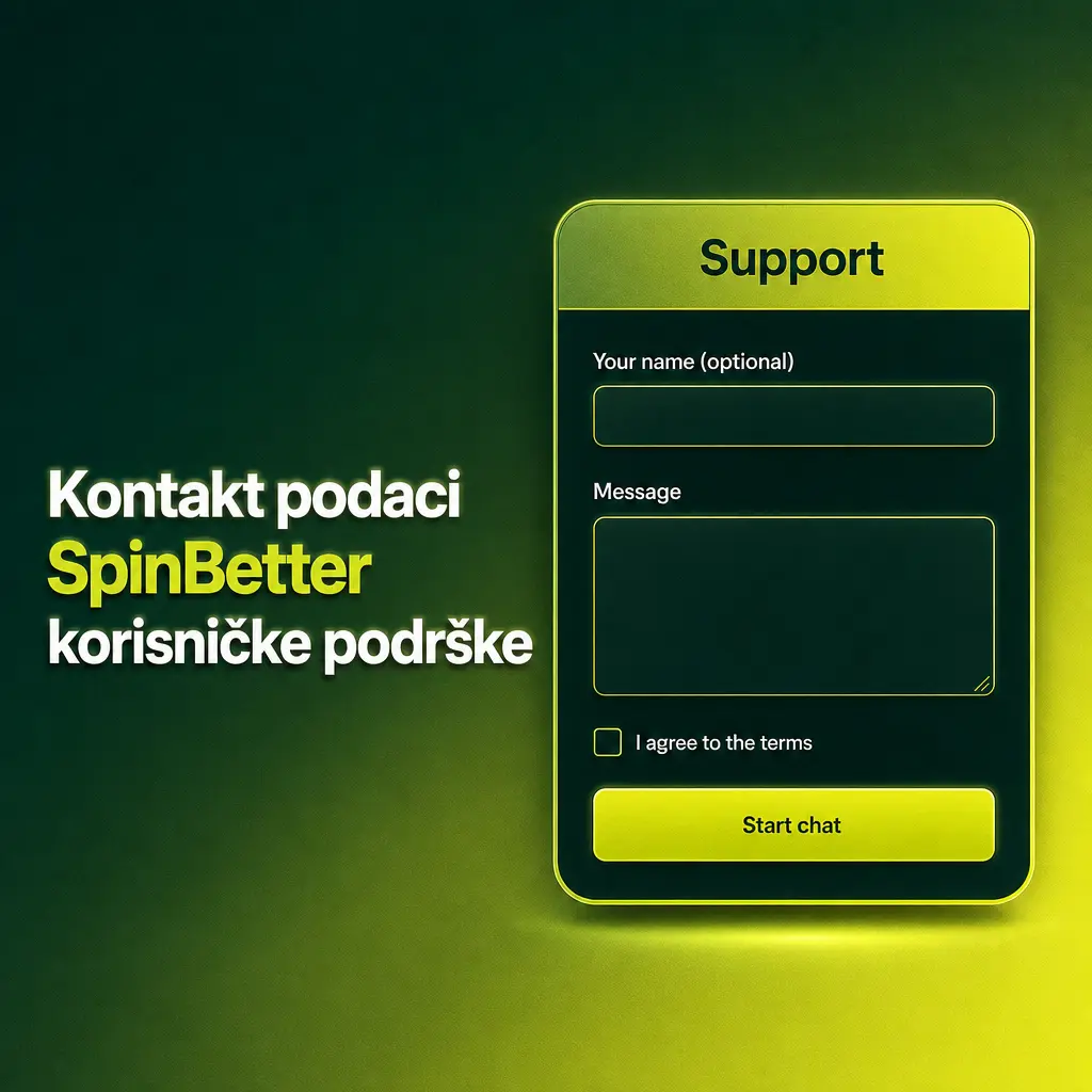 Kontakt podaci SpinBetter korisničke podrške – live chat, email i FAQ za igrače iz Srbije 24/7