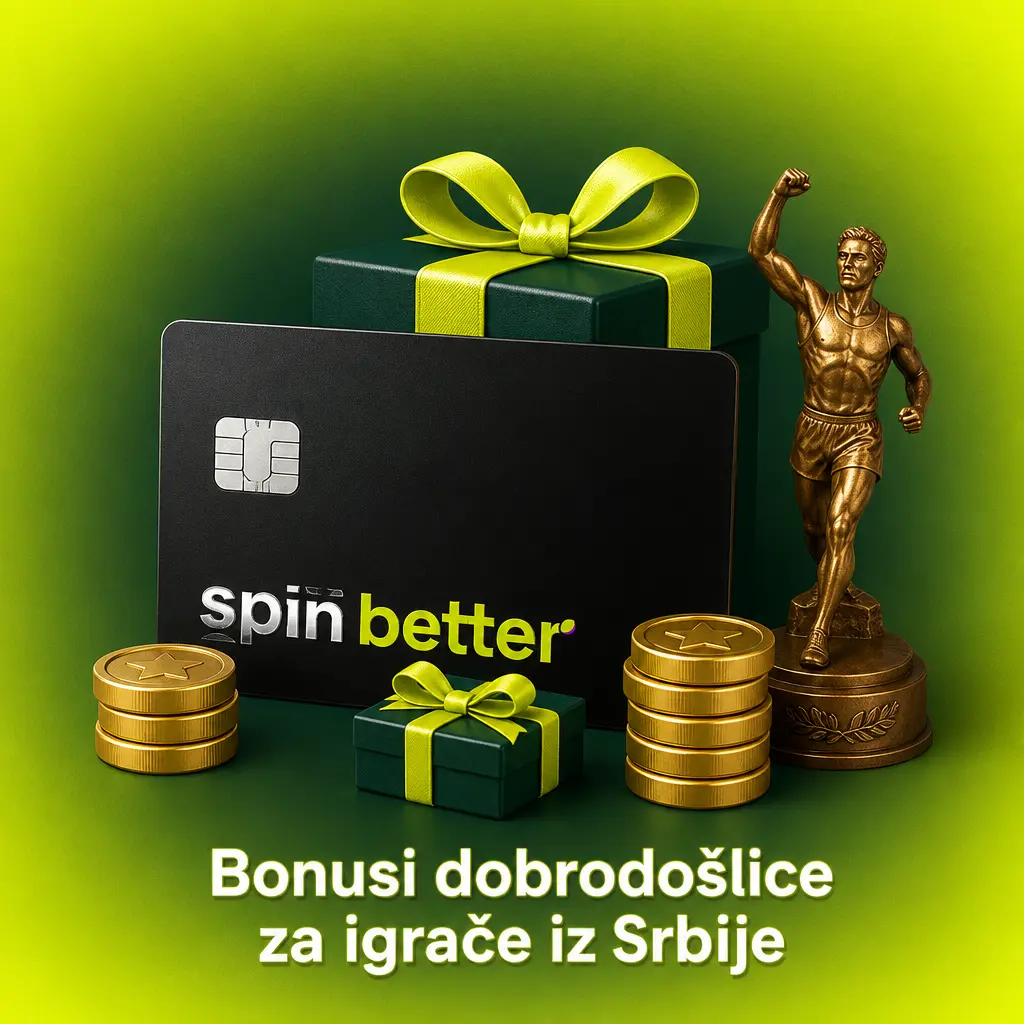 SpinBetter bonus dobrodošlice za igrače iz Srbije – 4 uplate, sportsko klađenje i kazino igre, wager 35x.