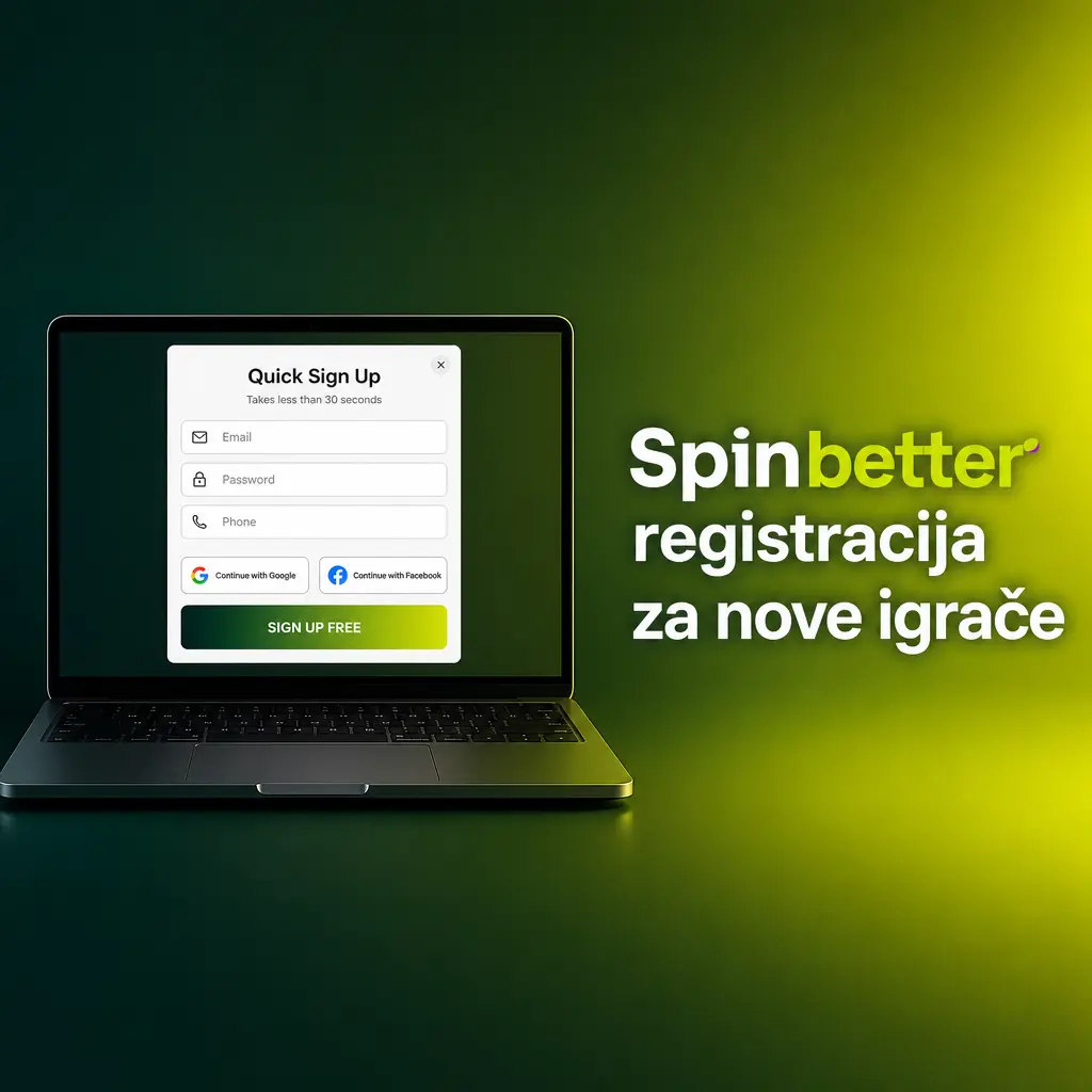 SpinBetter registracija za nove igrače – brza prijava i bonus dobrodošlice do 35.000 RSD