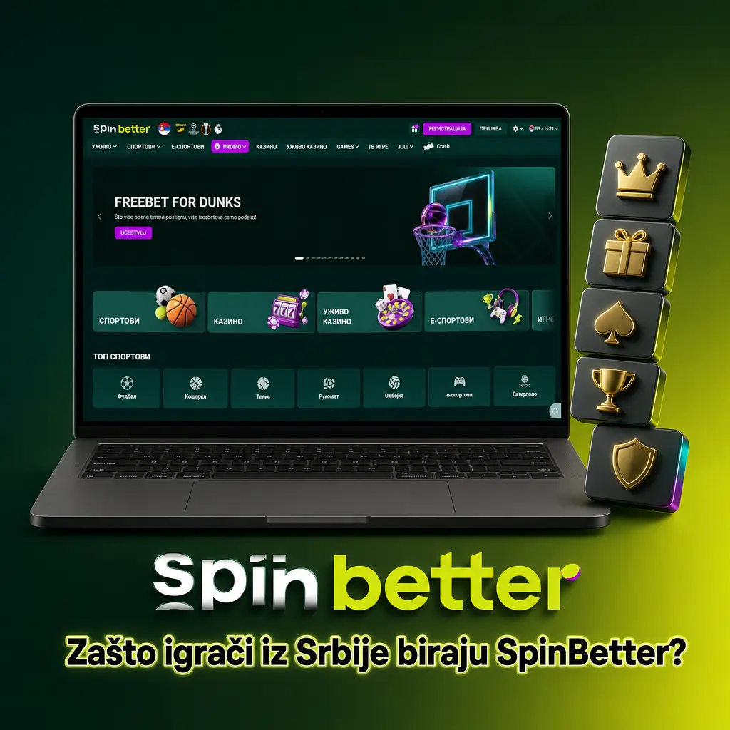 SpinBetter kazino: brze isplate, preko 6.000 igara i podrška na srpskom za igrače iz Srbije.